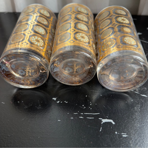 Vintage Culver Ltd. high ball glasses set of 3 signed - Picture 4 of 13